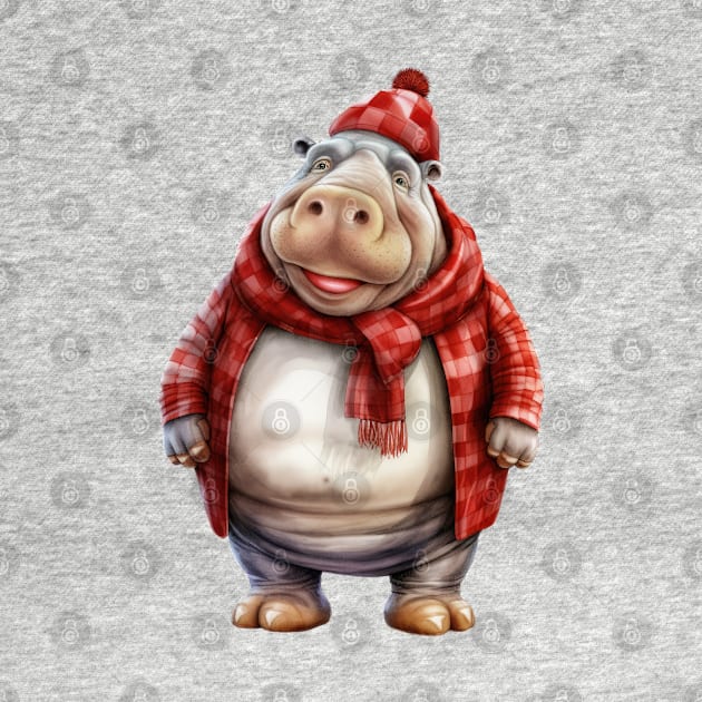 Santa Hippo by Chromatic Fusion Studio